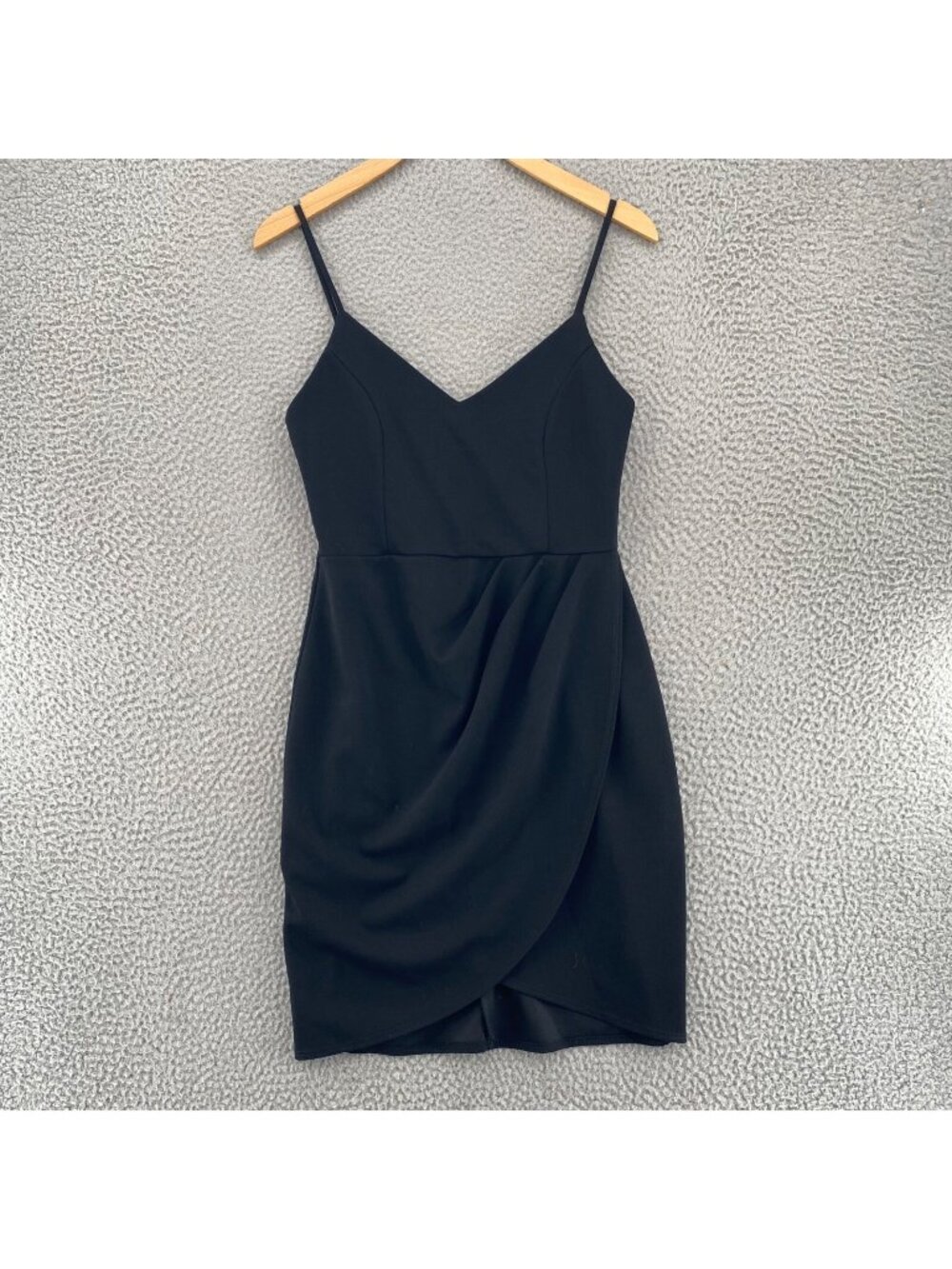 Lulus Dress Womens Medium Forever Your Girl Black Bodycon Mini Stretch Cocktail